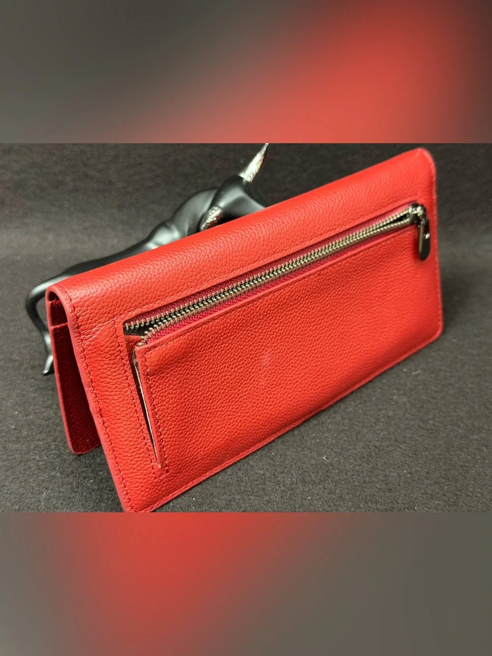 Bveyzi Bveyzi Leather Wallet Fuchsia RFID BLOCKING NEW